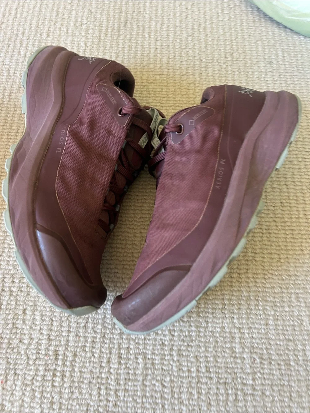 Arc'teryx Men's Maroon Low-Profile Trail Sneakers